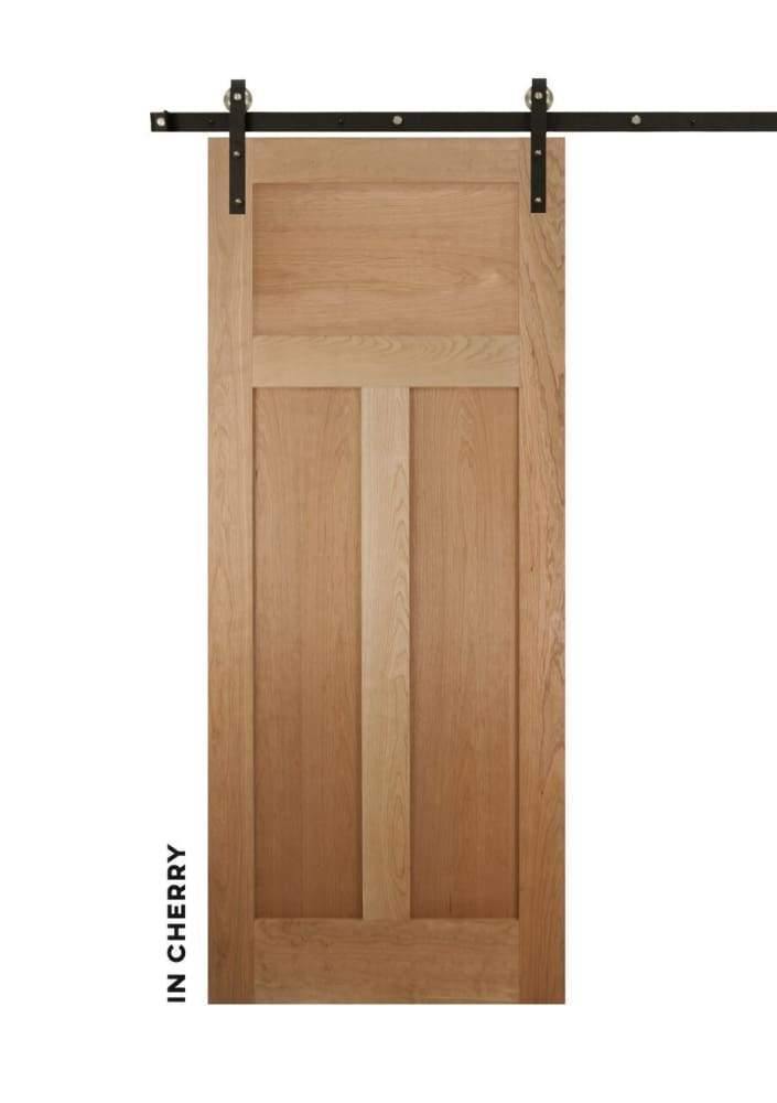Shaker Style High-T Panel Swinging Door - Sliding Barn Door Hardware by RealCraft