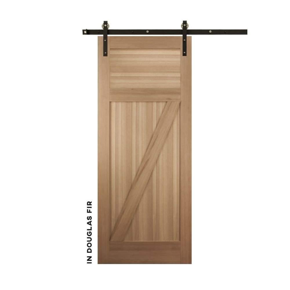 Shaker Style Low Z Panel Swinging Door - Sliding Barn Door Hardware by RealCraft