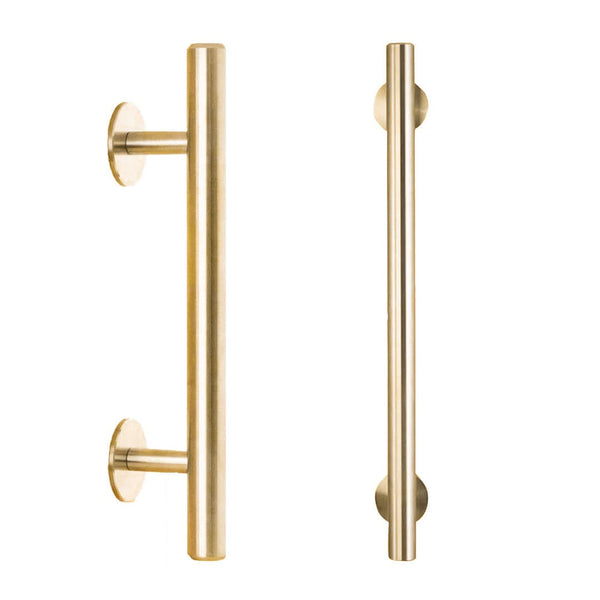 Solid Brass Swiss Rod Large Barn Door Handle