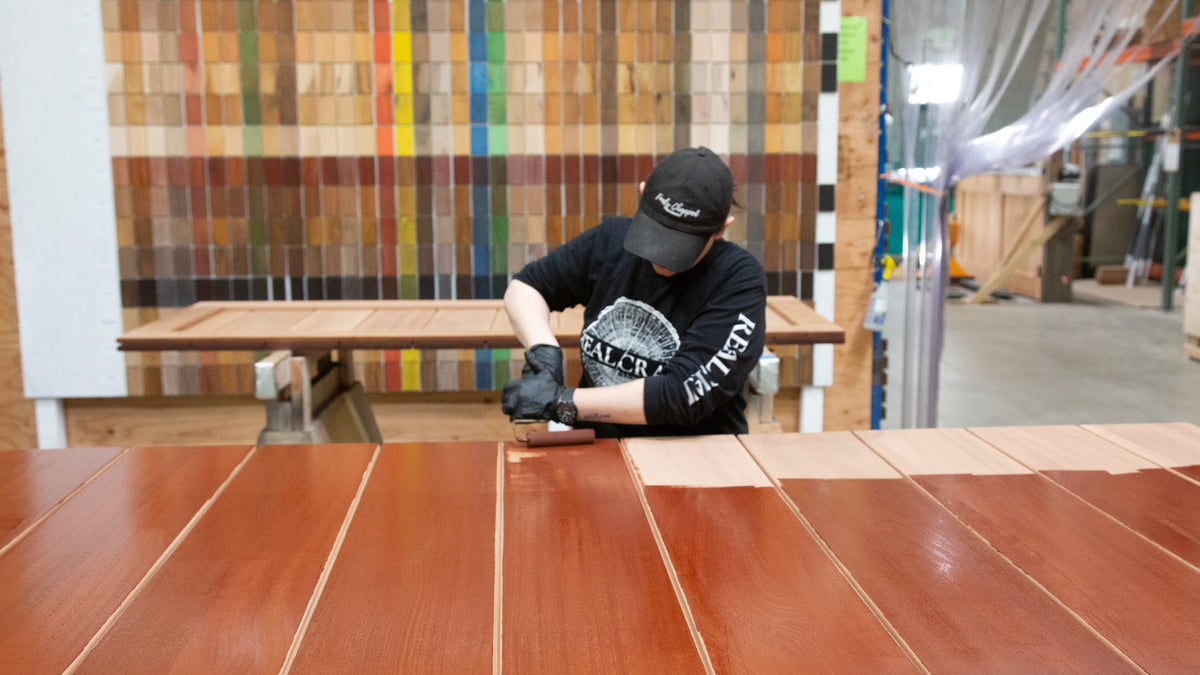 How To Stain A Door