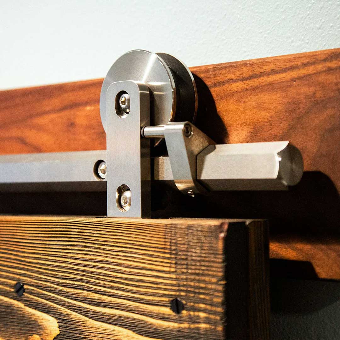 Trending Now: Cool Toned Hardware for Barn Doors, Pocket Doors, and More