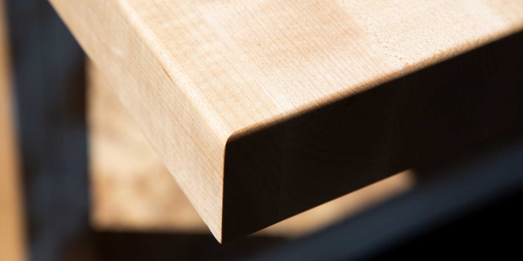 Maple Wood Butcher Block Countertop Close up