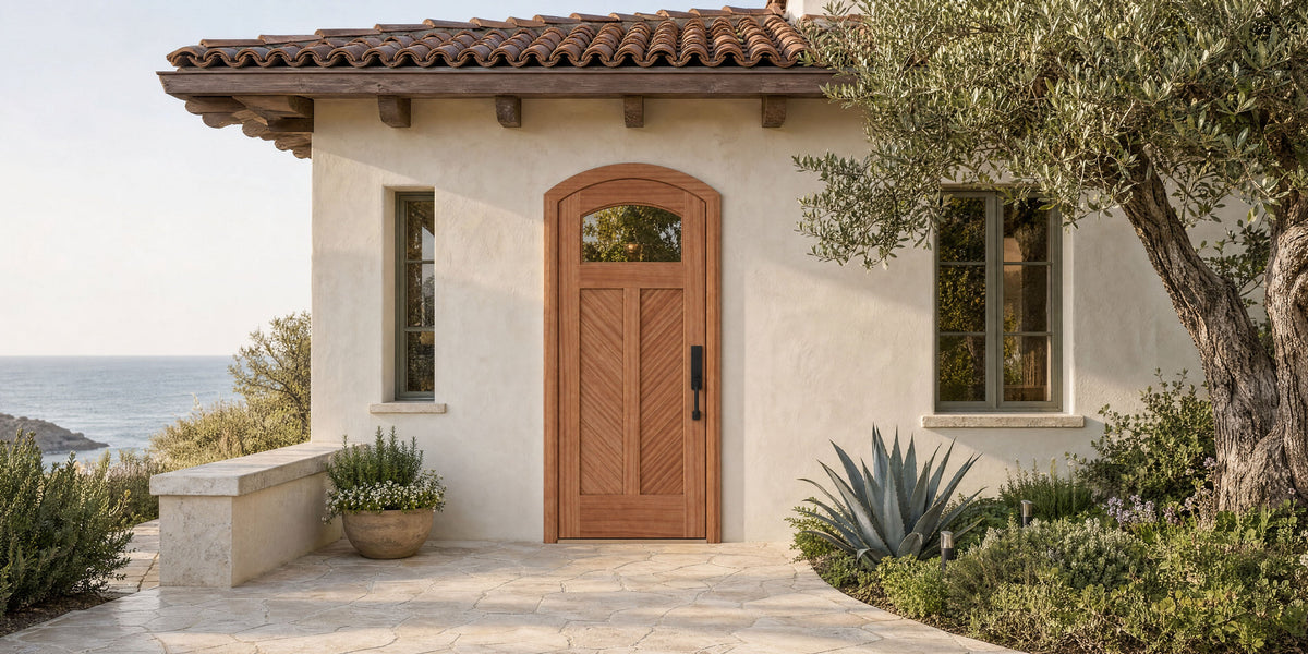 Arched Front Doors Vs Round Top Doors: What's The Difference?