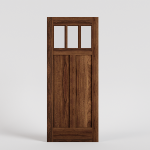 Craftsman Triple Lite Front Door With Window | RealCraft - RealCraft ...