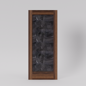 Magnetic Sliding Chalkboard Door in walnut