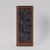 Magnetic Sliding Chalkboard Door in walnut