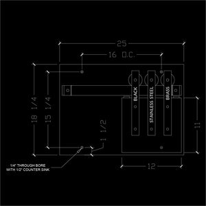 Classic Flat Track Wall Display