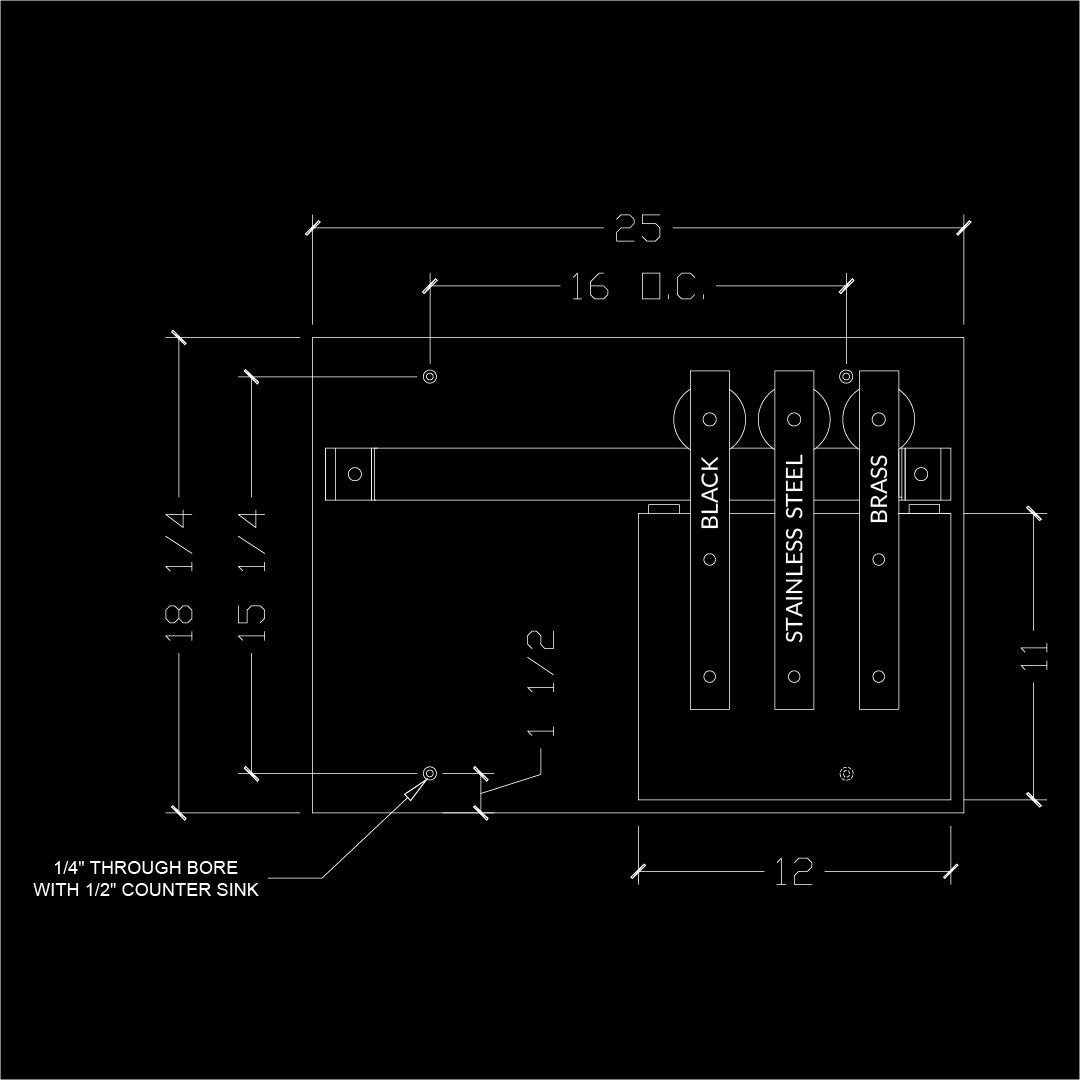 Classic Flat Track Wall Display