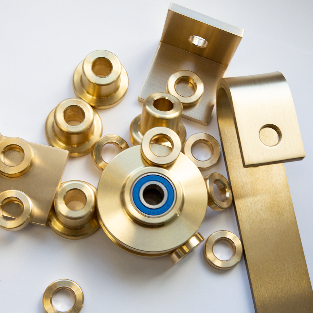 Solid Brass Barn Door Hardware pieces