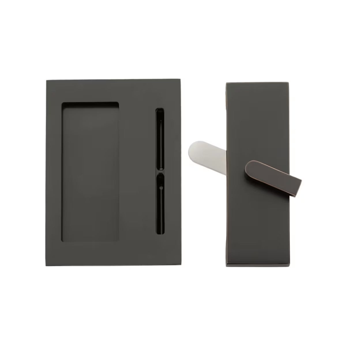 dark bronze Barn Door Privacy Lock