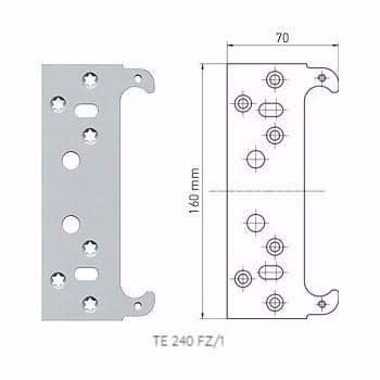 Tectus Concealed Invisible Door Hinge Fixing Plate