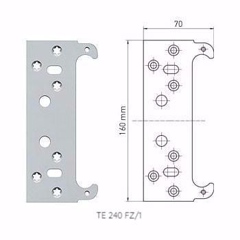 Tectus Concealed Invisible Door Hinge Fixing Plate