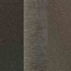 Two different textures of hardware material side by side: Black, stainless steel, and dark bronze.