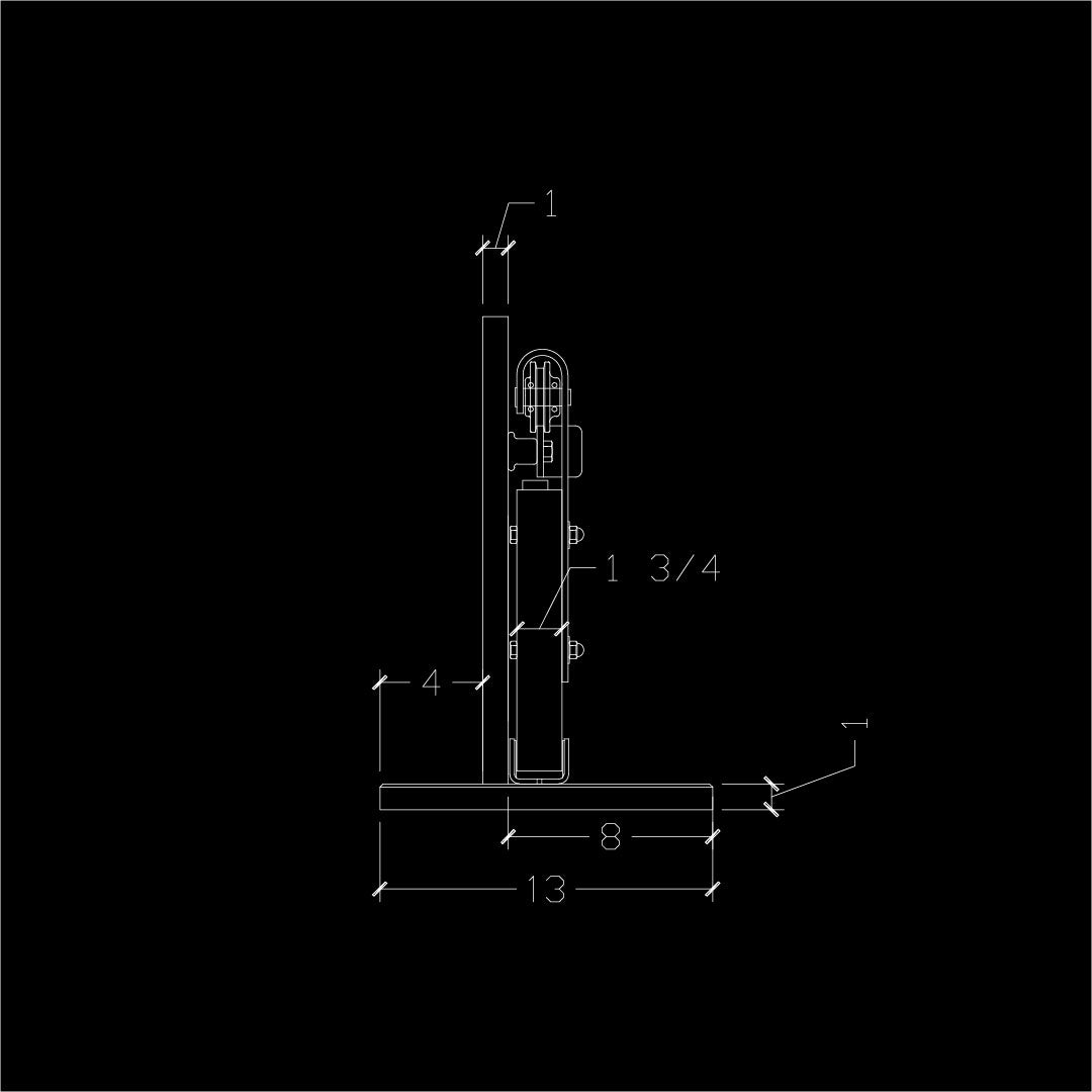 Classic Metallic Flat Track Tabletop Display