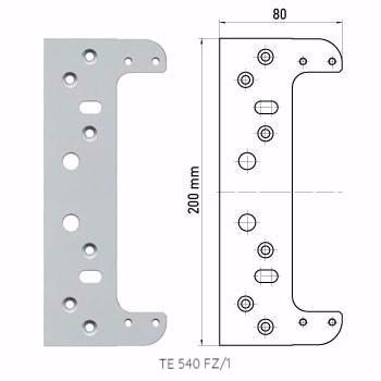 Tectus Concealed Invisible Door Hinge Fixing Plate