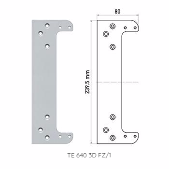 Tectus Concealed Invisible Door Hinge Fixing Plate