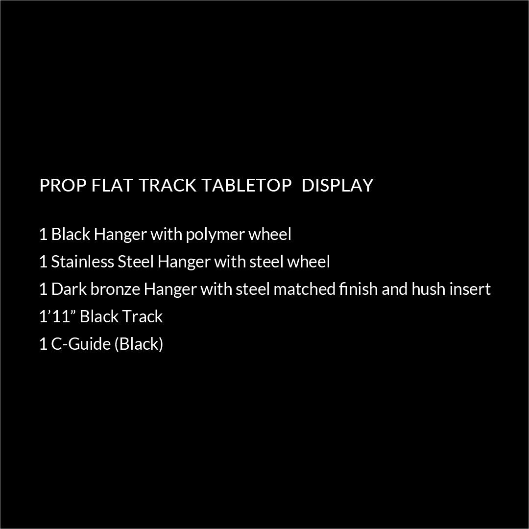 Prop Flat Track Tabletop Display
