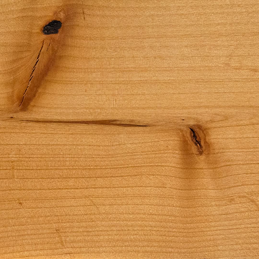 Knotty Alder Wood Finish