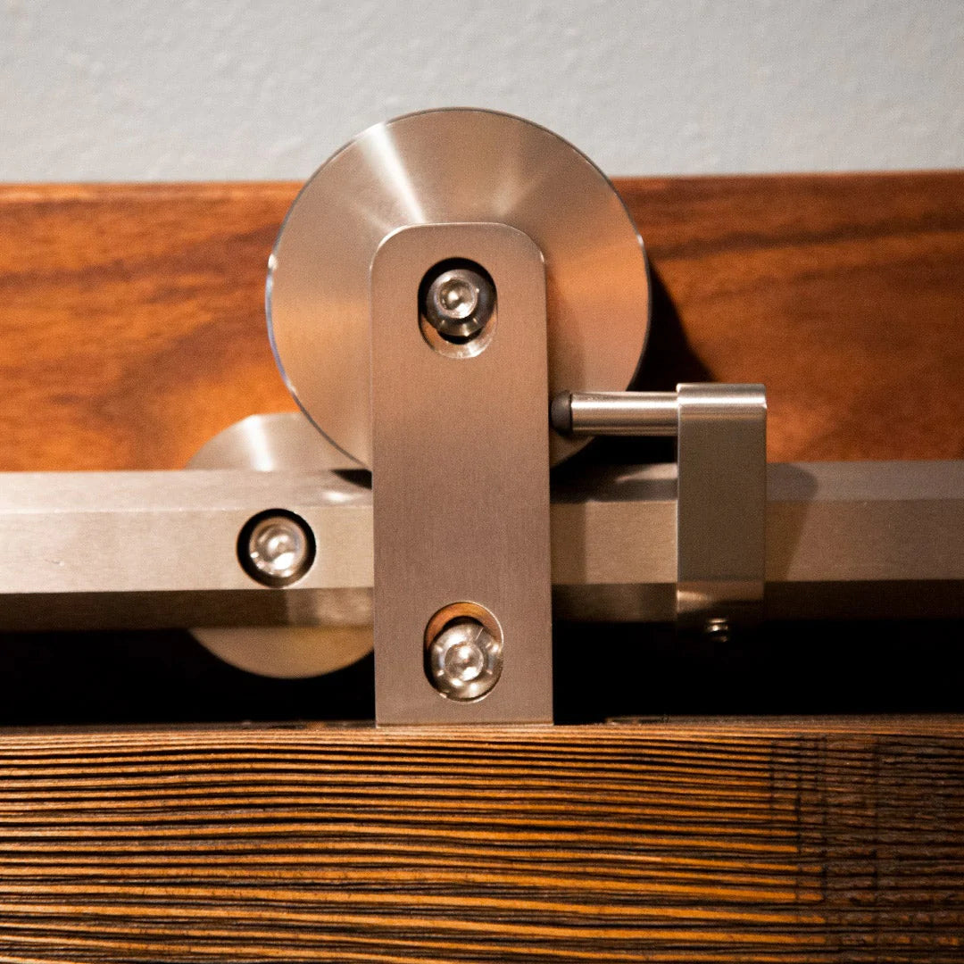 Modern barn door hardware