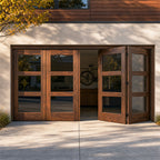 Boswell Bifolding Garage Doors With Glass