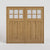 Pre-hung Whidbey Craftsman Traditional Carriage Doors