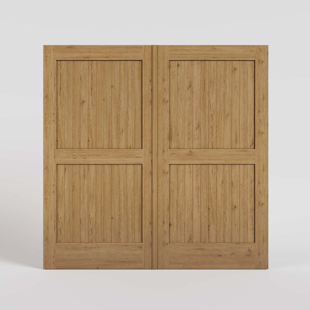 Marblemount Luxury Garage Door in White Oak