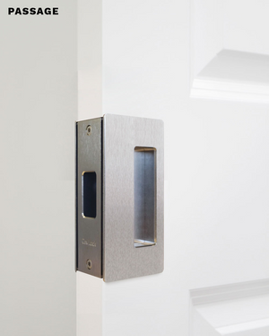 Modern Single Panel Glass Pocket Door