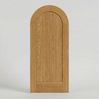 Callisto Round Top Classic Plank Solid Wood Front Entry Door