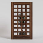 Cambria Basket Weave Pivot Door with Clear glass