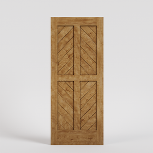 Four Panel Chevron Pocket Door