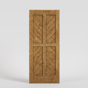 Four Panel Chevron Pocket Door