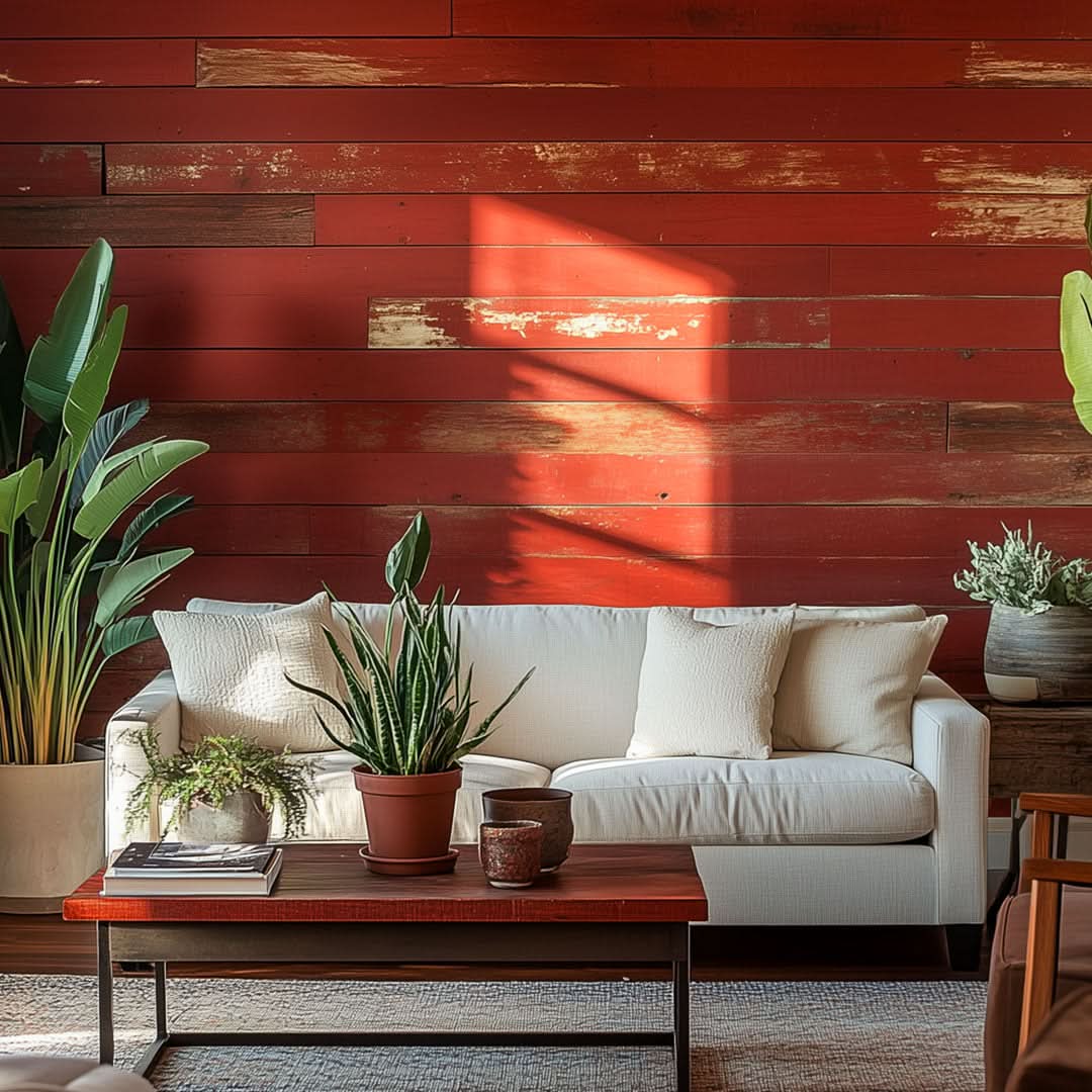 Cumberland Rustic Reclaimed Red Barn Planks