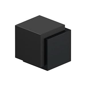 Contemporary Cube Stainless Steel Floor Door Stop, 1-3/4"