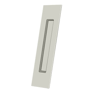 Solid Brass Rectangular Flush Door Pull HD, 10&quot;