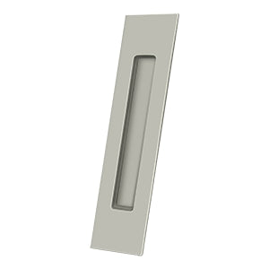 Solid Brass Rectangular Flush Door Pull HD, 10&quot;