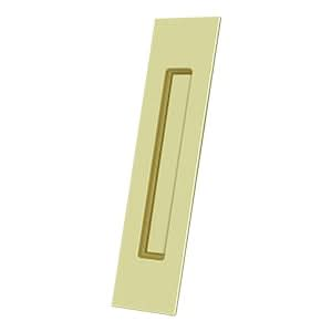 Solid Brass Rectangular Flush Door Pull HD, 10"