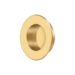 Solid Brass Round Flush Door Pull HD 1-7/8"