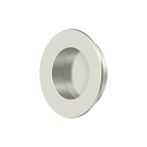 Solid Brass Round Flush Door Pull HD 1-7/8"