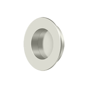 Solid Brass Round Flush Door Pull HD 1-7/8&quot;