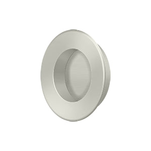 Solid Brass Round Flush Door Pull HD 1-7/8&quot;