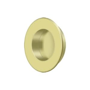 Solid Brass Round Flush Door Pull HD 1-7/8"