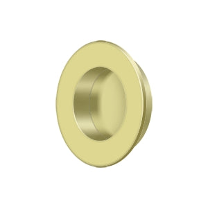 Solid Brass Round Flush Door Pull HD 1-7/8&quot;