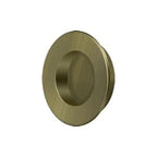 Solid Brass Round Flush Door Pull HD 1-7/8"