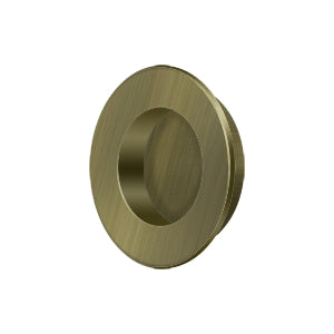 Solid Brass Round Flush Door Pull HD 1-7/8&quot;