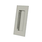 Solid Brass Rectangular Flush Pull HD, 4" for Sliding Doors