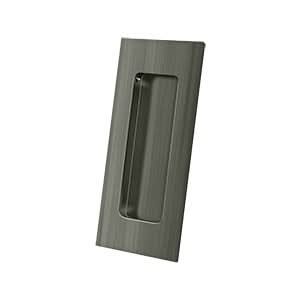 Solid Brass Rectangular Flush Pull HD, 4" for Sliding Doors