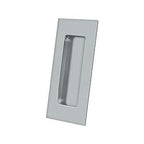 Solid Brass Rectangular Flush Pull HD, 4" for Sliding Doors