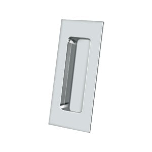 Solid Brass Rectangular Flush Pull HD, 4&quot; for Sliding Doors