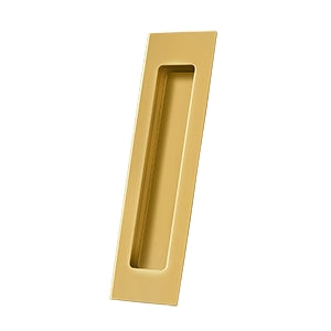 Solid Brass Rectangular Flush Pull HD, 7&quot; for Sliding Doors