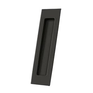 Solid Brass Rectangular Flush Pull HD, 7" for Sliding Doors